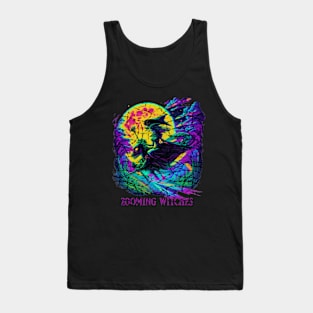 Zooming Witches Halloween Tank Top